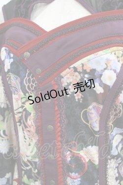 画像4: Ozz oneste / 2Way着物袖トップス  黒×紫 H-25-08-09-038-OO-TO-KB-ZH
