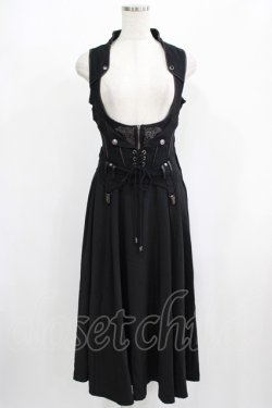 画像1: Rozen Kavalier / 刺繍ベストワンピース  黒 H-25-08-09-041-OO-OP-KB-ZH