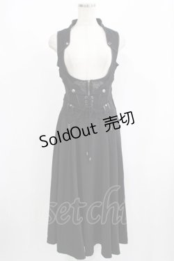 画像1: Rozen Kavalier / 刺繍ベストワンピース  黒 H-25-08-09-041-OO-OP-KB-ZH