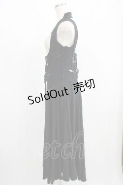 画像2: Rozen Kavalier / 刺繍ベストワンピース  黒 H-25-08-09-041-OO-OP-KB-ZH