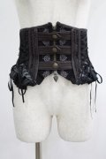Ozz oneste / ナポレオン風ショートコルセット  黒 H-25-08-09-042-OO-ZA-KB-ZH