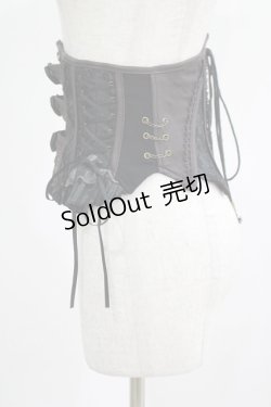 画像2: Ozz oneste / ナポレオン風ショートコルセット  黒 H-25-08-09-042-OO-ZA-KB-ZH