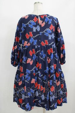 画像3: Jane Marple / Anniversary ribbonsティアードドレス  ネイビー H-25-08-09-005-JM-OP-KB-ZH