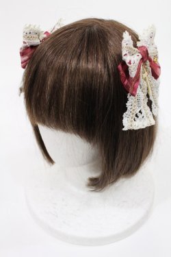 画像1: BABY,THE STARS SHINE BRIGHT / Maria de la Croixリボンコーム  ボルドー H-25-08-09-1029-BA-AC-NS-ZH