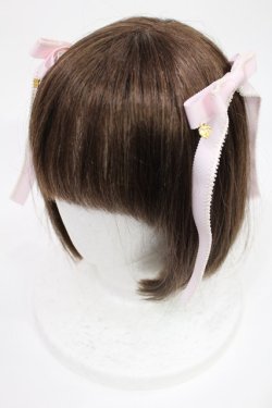画像1: BABY,THE STARS SHINE BRIGHT / confiserieリボンクリップ  ピンク H-25-08-09-1030-BA-AC-NS-ZH