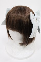 metamorphose / Lacyリボンクリップ  サックス H-25-08-09-1034-ME-AC-NS-ZH