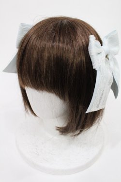 画像1: metamorphose / Lacyリボンクリップ  サックス H-25-08-09-1034-ME-AC-NS-ZH