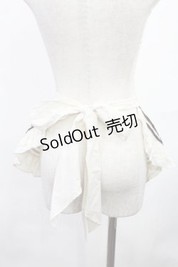 画像2: ALICE and the PIRATES / アリスと不思議な仕立て屋さんの秘密柄ワンピースのエプロン  生成り H-25-08-09-1037-PA-OP-NS-ZH