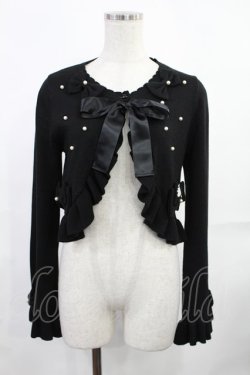 画像1: BABY,THE STARS SHINE BRIGHT / Angel Pearlボレロ Free ブラック H-25-08-09-1038-BA-TO-NS-ZH