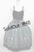 A3 Sucette doux（海外ロリータブランド） / Nameless Key切替ジャンパースカート S グリーン H-25-08-09-1040-LO-OP-NS-ZH
