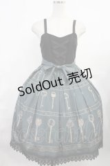 A3 Sucette doux（海外ロリータブランド） / Nameless Key切替ジャンパースカート S グリーン H-25-08-09-1040-LO-OP-NS-ZH