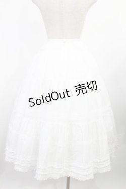 画像2: WONDERFUL WORLD / ティアードスカート Free  H-25-08-09-1004-LO-SK-NS-ZH