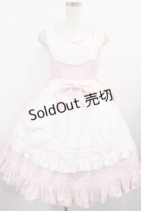 BABY,THE STARS SHINE BRIGHT / ローズフルールエプロンジャンパースカート Free ピンク H-25-08-09-1006-BA-OP-NS-ZH