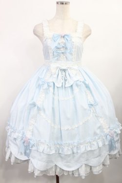画像1: BABY,THE STARS SHINE BRIGHT / くみゃちゃんのFlower Dreamジャンパースカート Free サックス H-25-08-09-1007-BA-OP-NS-ZH
