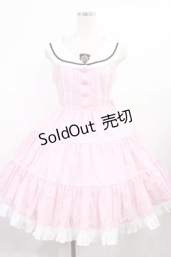 画像1: Angelic Pretty / ヴィンテージスクールジャンパースカート Free ピンク H-25-08-09-1008-AP-OP-NS-ZH