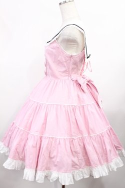画像2: Angelic Pretty / ヴィンテージスクールジャンパースカート Free ピンク H-25-08-09-1008-AP-OP-NS-ZH
