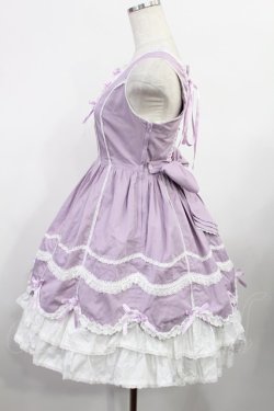 画像2: Angelic Pretty / スカラップレースたたきジャンパースカート Free ラベンダー H-25-08-09-1009-AP-OP-NS-ZH
