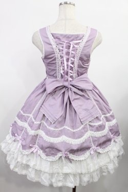 画像3: Angelic Pretty / スカラップレースたたきジャンパースカート Free ラベンダー H-25-08-09-1009-AP-OP-NS-ZH