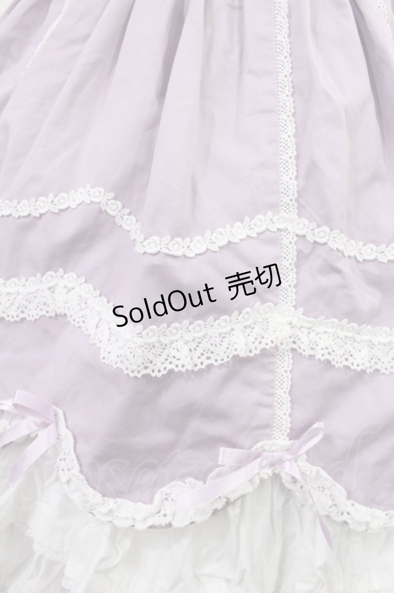 画像5: Angelic Pretty / スカラップレースたたきジャンパースカート Free ラベンダー H-25-08-09-1009-AP-OP-NS-ZH (5)