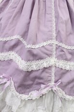 画像5: Angelic Pretty / スカラップレースたたきジャンパースカート Free ラベンダー H-25-08-09-1009-AP-OP-NS-ZH (5)