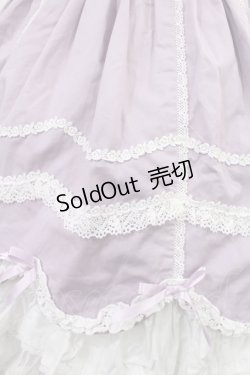 画像5: Angelic Pretty / スカラップレースたたきジャンパースカート Free ラベンダー H-25-08-09-1009-AP-OP-NS-ZH