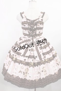 画像3: BABY,THE STARS SHINE BRIGHT / Meijiミルクチョコレートくみゃちゃん柄スカラップジャンパースカート Free ピンク H-25-08-09-1010-BA-OP-NS-ZH