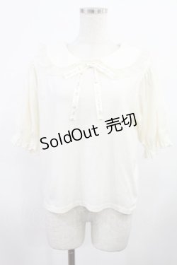 画像1: m petit by misako / NINA'sコラボ襟付きプルオーバー L アイボリー H-25-08-09-1016-LO-TO-YZ-ZH