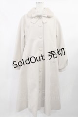m petit by misako / AM*リボンコート 3L アイボリー H-25-08-09-1017-LO-CO-NS-ZT-C006