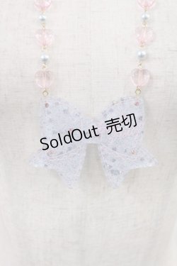 画像1: Angelic Pretty / きらめきリボンネックレス  サックス H-25-08-09-1018-AP-AC-NS-ZH