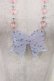 画像1: Angelic Pretty / きらめきリボンネックレス  サックス H-25-08-09-1018-AP-AC-NS-ZH (1)