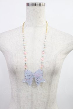 画像2: Angelic Pretty / きらめきリボンネックレス  サックス H-25-08-09-1018-AP-AC-NS-ZH
