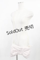 Maison de FLEUR / ピンクリボンリボン型ショルダーバッグ  ピンク H-25-08-09-1020-LO-BG-YZ-ZH