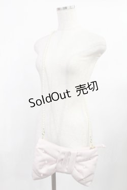 画像1: Maison de FLEUR / ピンクリボンリボン型ショルダーバッグ  ピンク H-25-08-09-1020-LO-BG-YZ-ZH