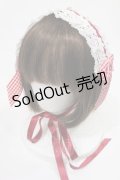 BABY,THE STARS SHINE BRIGHT / Emiliaギンガムヘッドドレス  エンジ H-25-08-09-1024-BA-AC-NS-ZH