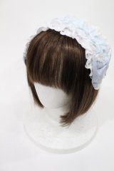 Angelic Pretty / Sweetシフォンフリルヘッドドレス  サックス H-25-08-09-1026-AP-AC-NS-ZH