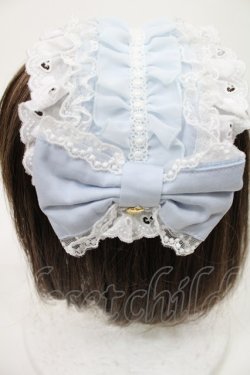 画像2: Angelic Pretty / Sweetシフォンフリルヘッドドレス  サックス H-25-08-09-1026-AP-AC-NS-ZH
