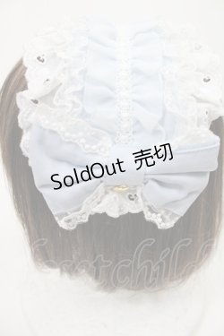 画像2: Angelic Pretty / Sweetシフォンフリルヘッドドレス  サックス H-25-08-09-1026-AP-AC-NS-ZH