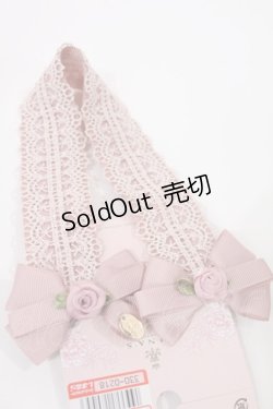 画像1: m petit by misako / AM*NIヘッドドレスB  ピンク H-25-08-09-1028-LO-AC-NS-ZH