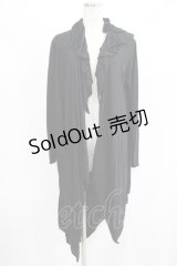 ALGONQUINS / ロングカットカーディガン  黒 H-25-08-09-050-AL-TO-KB-ZH