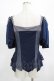 画像3: Ozz oneste / alys rose刺繍使い 2way frillカットソー  ネイビー H-25-08-09-053-OO-TO-KB-ZH (3)
