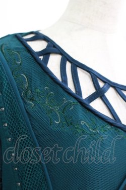 画像5: Ozz Croce / 異素材切替ロングトップス  グリーン H-25-08-09-059-OO-TO-KB-ZH