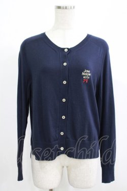 画像1: Jane Marple / テーマエンブロイダリーカーディガン M navy H-25-08-09-060-JM-TO-KB-ZH