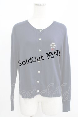 画像1: Jane Marple / テーマエンブロイダリーカーディガン M navy H-25-08-09-060-JM-TO-KB-ZH