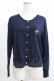 画像1: Jane Marple / テーマエンブロイダリーカーディガン M navy H-25-08-09-060-JM-TO-KB-ZH (1)