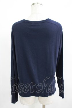 画像3: Jane Marple / テーマエンブロイダリーカーディガン M navy H-25-08-09-060-JM-TO-KB-ZH