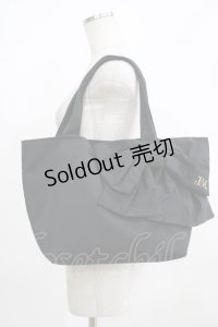 Jane Marple / ロゴEmbリボンBAG  黒 H-25-08-09-064-JM-BG-KB-ZH