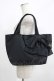画像1: Jane Marple / ロゴEmbリボンBAG  黒 H-25-08-09-064-JM-BG-KB-ZH (1)