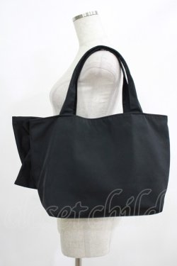 画像2: Jane Marple / ロゴEmbリボンBAG  黒 H-25-08-09-064-JM-BG-KB-ZH