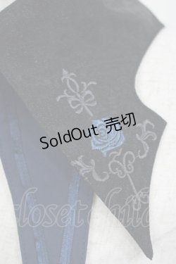 画像2: Ozz oneste / ダブルカラー付け襟  黒×紺 H-25-08-09-065-OO-ZA-KB-ZH