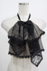 MR corset / ストライプジャボ  黒 H-25-08-09-067-PU-ZA-KB-ZH